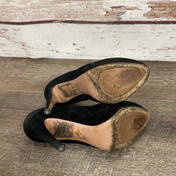 Prada Calzature Donna Camoscio basic black 38.5 - Picture 11 of 16